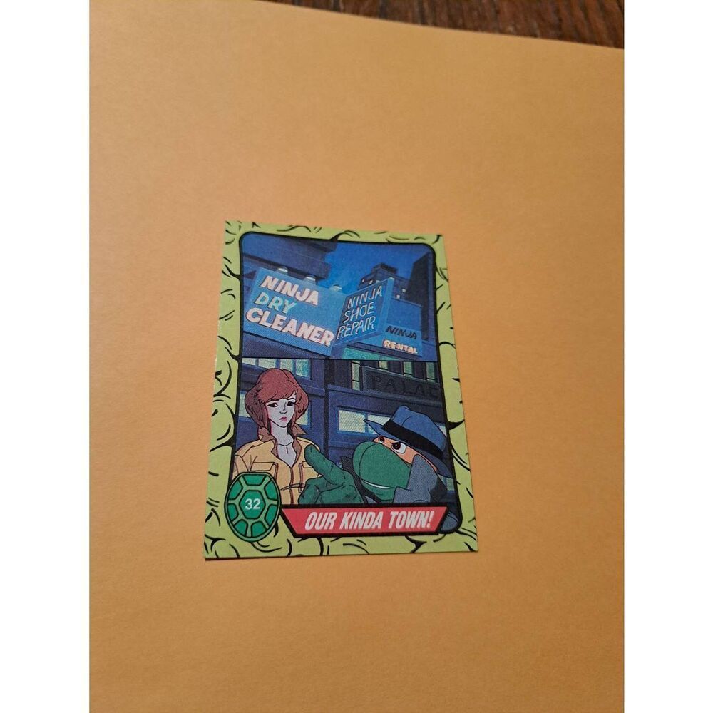 1989 Topps TMNT Our Kinda Town Trading Card 32 Teenage Mutant Ninja